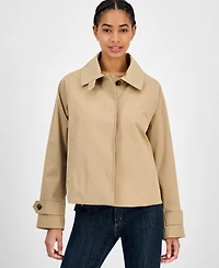 London Fog Women's Short Single-Breasted Trench Coat, Exclusively at Macy's