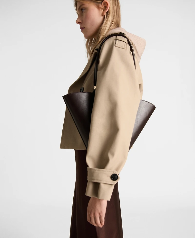 Mango Women's Double-Breasted Jacket
