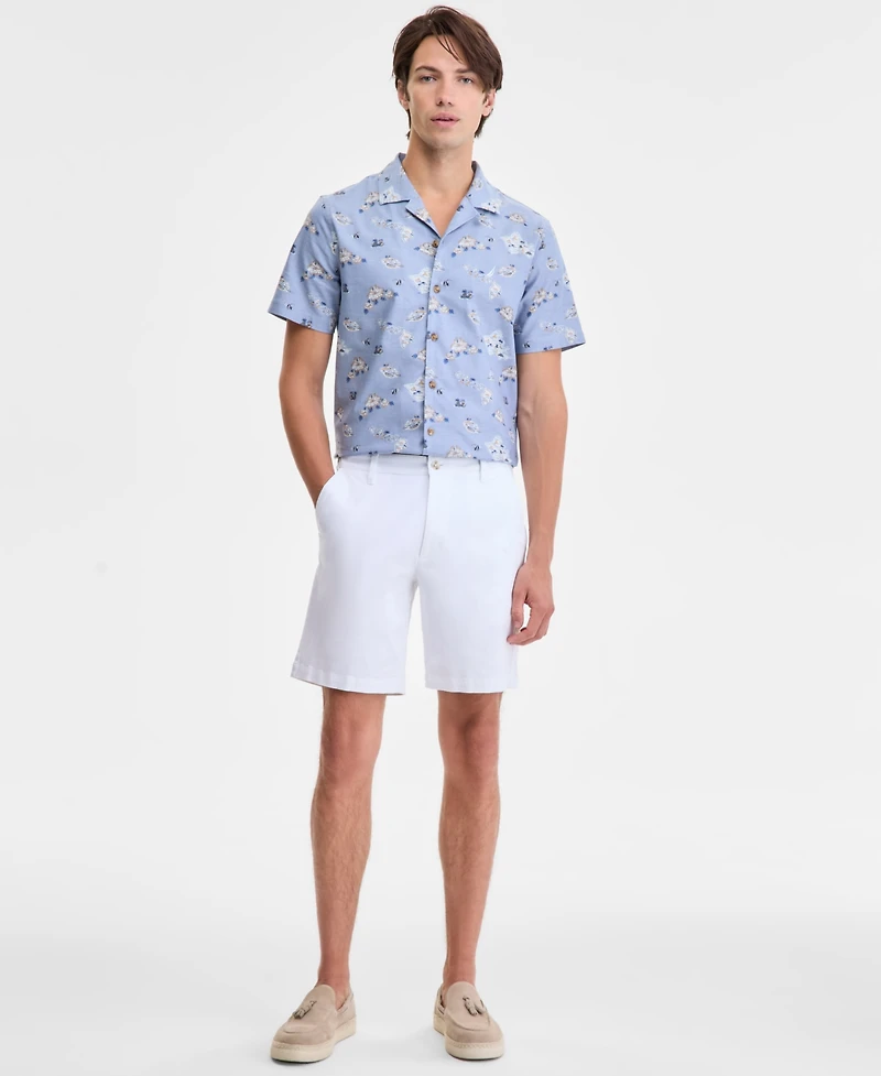 Nautica Men's Classic-Fit Printed Button-Down Camp Shirt