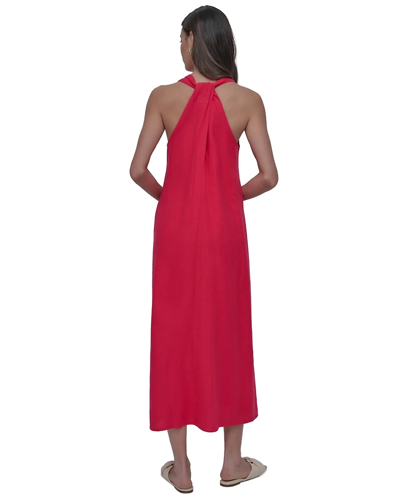 Dkny Jeans Women's V-Neck Racerback Swing Dress