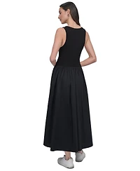 Dkny Jeans Women's Mixed-Media Tank Dress
