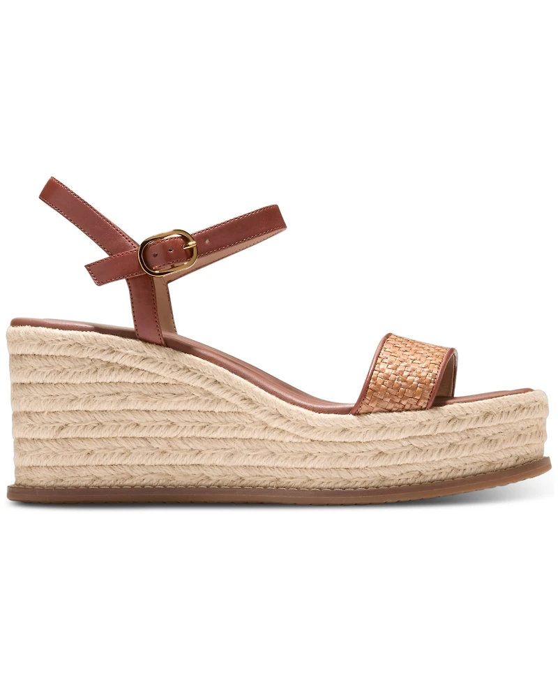 Cole Haan Women's Cloudfeel Keeton Espadrille Flatform Wedge Sandals