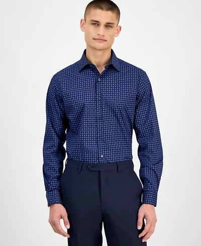 Alfani Men's Slim-Fit Round Dot Dress Shirt, Exclusively at Macy's