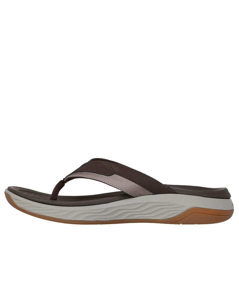 Skechers Men's Relaxed Fit: Silva - Falco Casual Thong Sandals from Finish Line