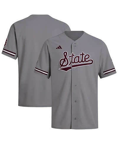 Adidas Men's Gray Mississippi State Bulldogs Replica Baseball Jersey