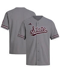 Adidas Men's Gray Mississippi State Bulldogs Replica Baseball Jersey
