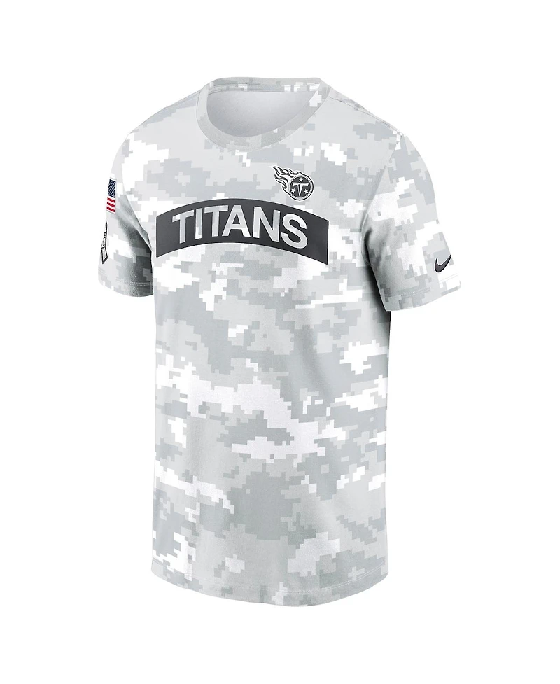 Nike Men's Arctic Camo Tennessee Titans 2024 Salute To Service Performance T-Shirt