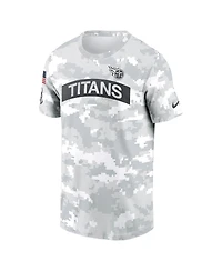 Nike Men's Arctic Camo Tennessee Titans 2024 Salute To Service Performance T-Shirt