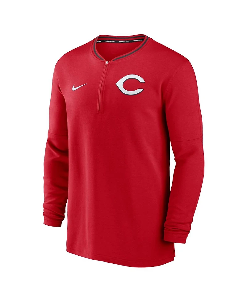 Nike Men's Red Cincinnati Reds Authentic Collection Performance Half-Zip Top