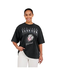 Wear by Erin Andrews Women's Charcoal New York Yankees Boyfriend T-Shirt