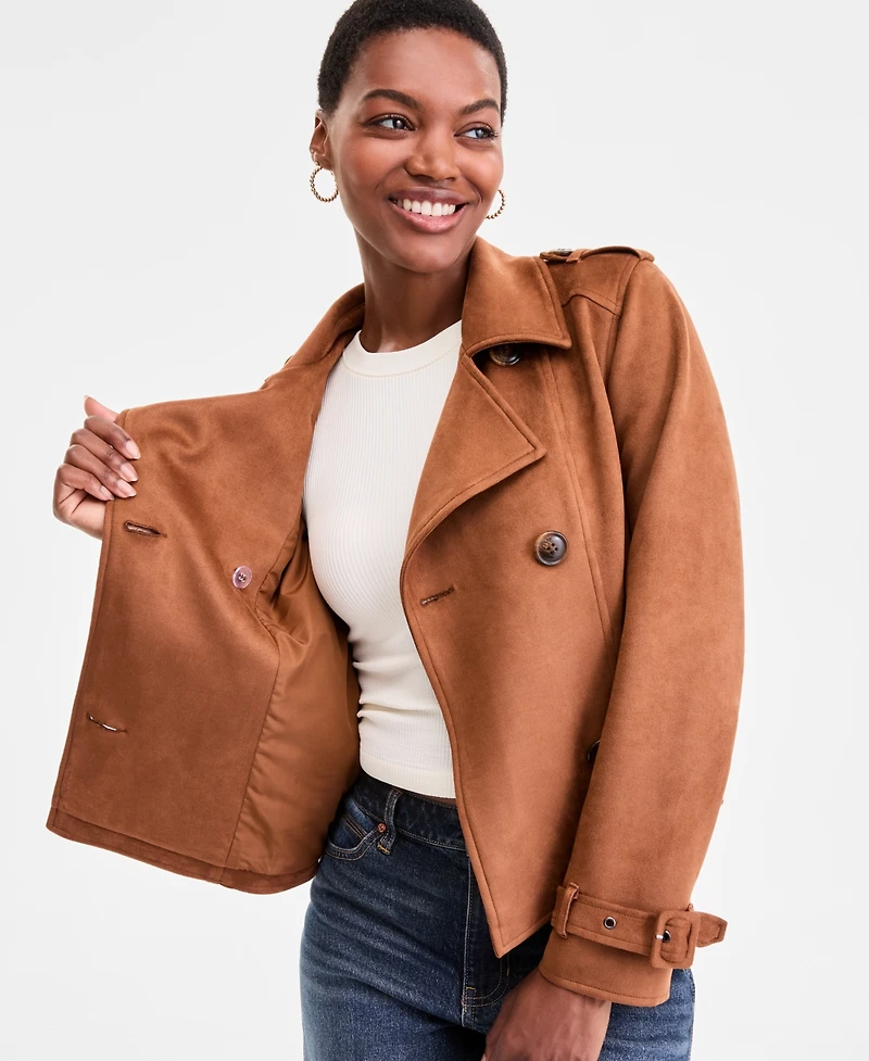 Steve Madden Women's Belted Faux-Leather Jacket