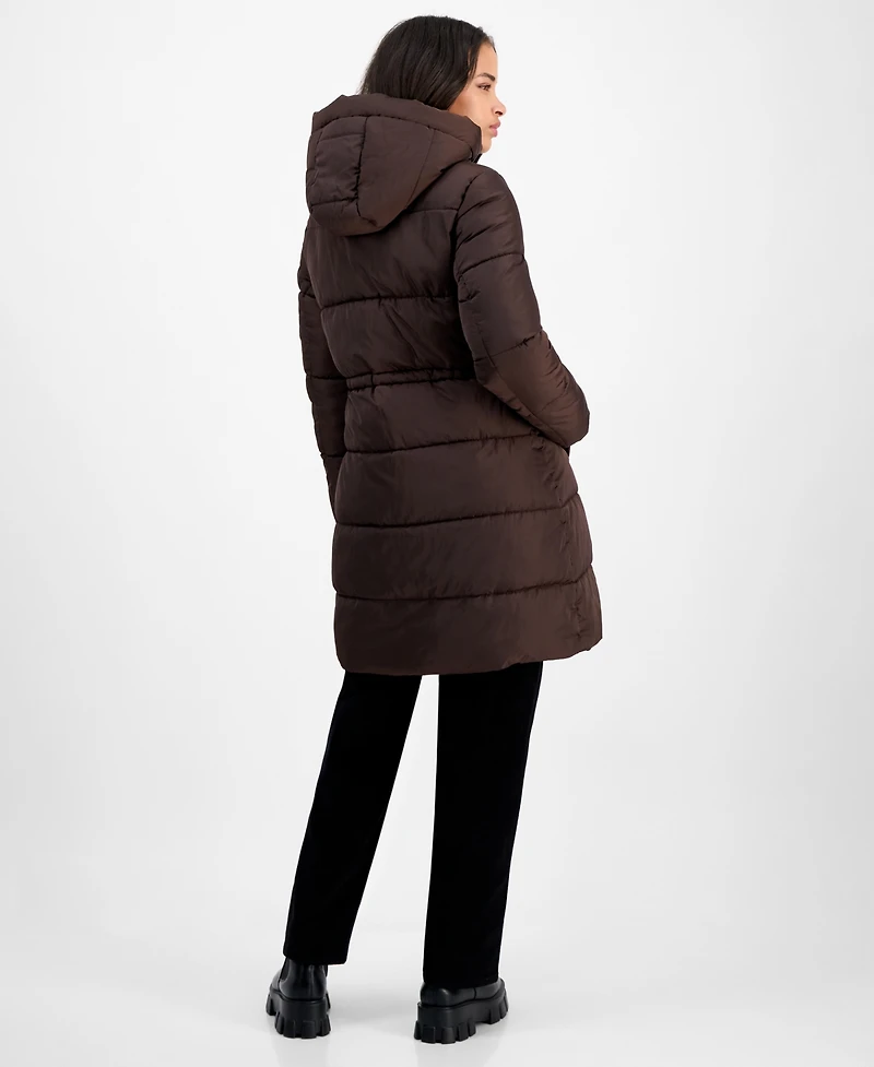 Steve Madden Women's Hooded Puffer Utility Coat