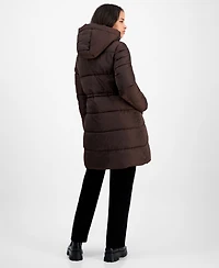 Steve Madden Women's Hooded Puffer Utility Coat