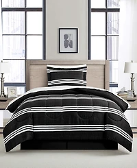 Sunham Aiden Striped 8-Pc. Comforter Sets, Exclusively at Macy's