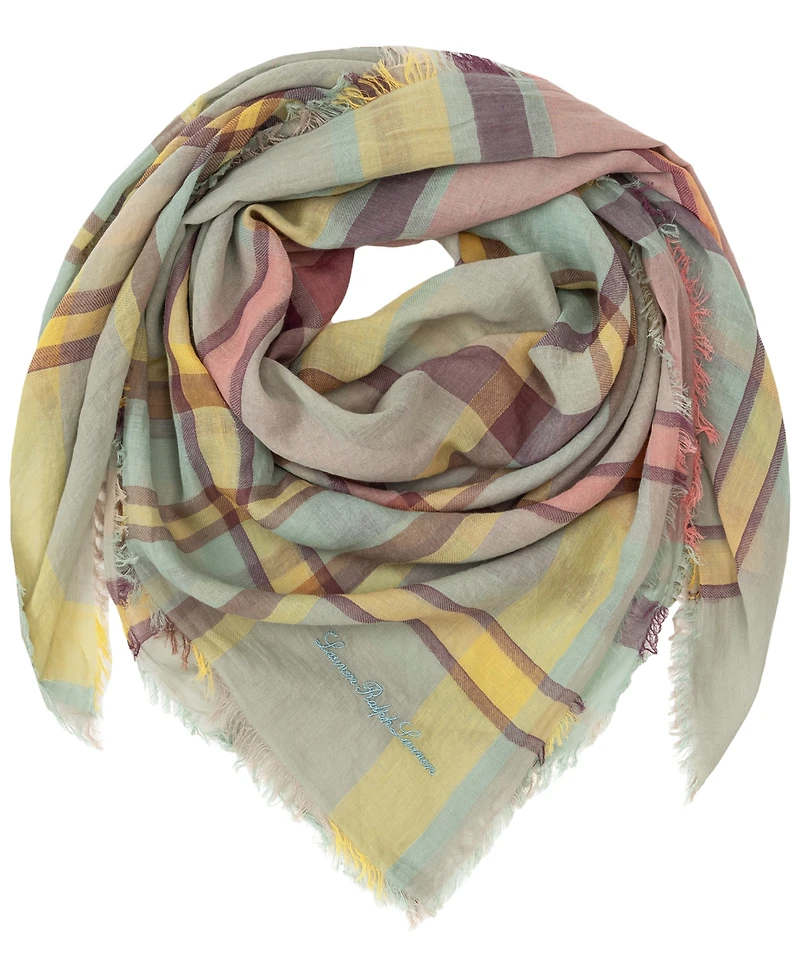 Lauren Ralph Lauren Spring Woven Plaid Square Scarf