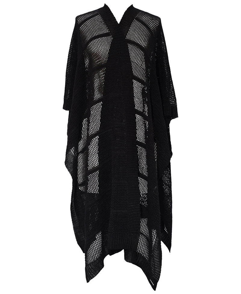 Lauren Ralph Open Knit Ruana