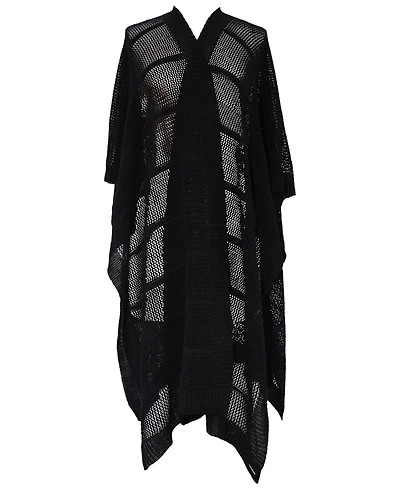Lauren Ralph Open Knit Ruana