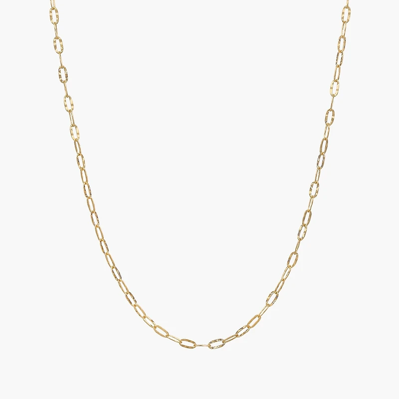 Sterling Silver 18k Gold Plated Celine Chain Necklace