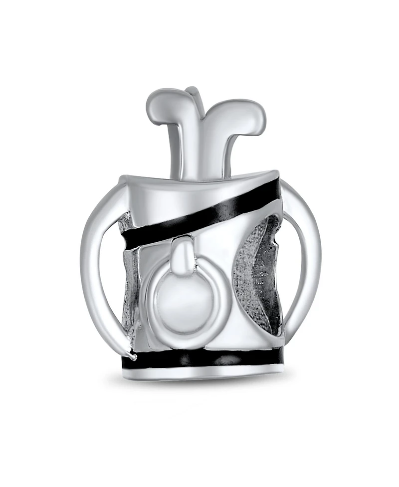 Bling Jewelry Golf Bag Clubs Charm Bead Sterling Silver for European Bracelet