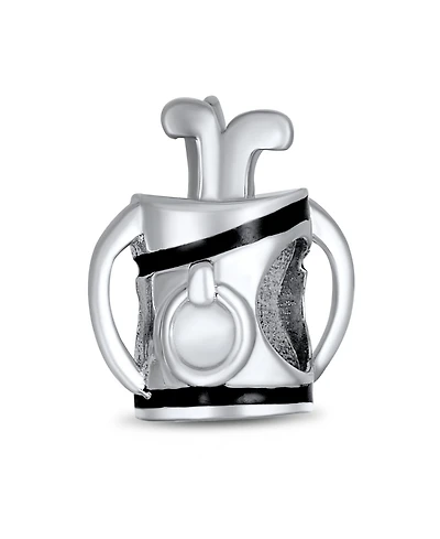 Bling Jewelry Golf Bag Clubs Charm Bead Sterling Silver for European Bracelet