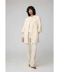 Soia & Kyo Women's Mariah Semi-Fitted Wool Blend Sherpa With Belt
