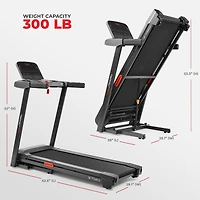 Sunny Health & Fitness Active 400 Smart Auto Incline Treadmill with WiFi & Bluetooth