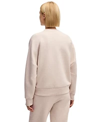 Boss by Hugo Women's Melange Cotton-Blend Sweatshirt