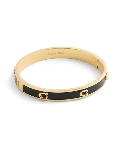 Coach Signature Pegged Enamel Bangle Bracelet