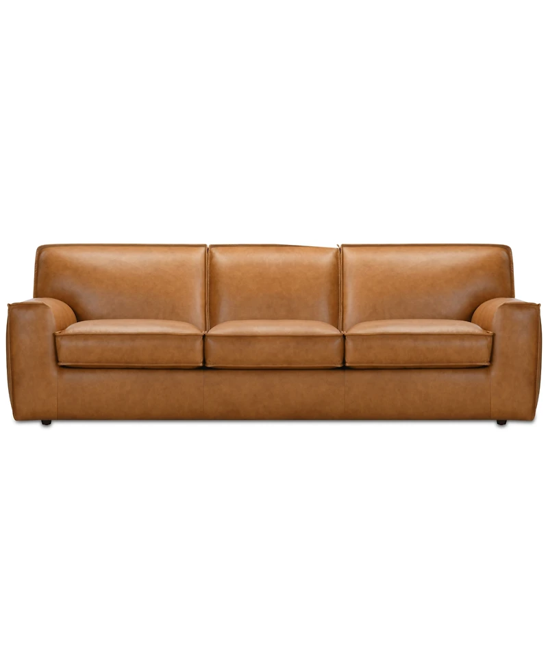 Glympton 98" Leather Sofa, Exclusively at Macy's