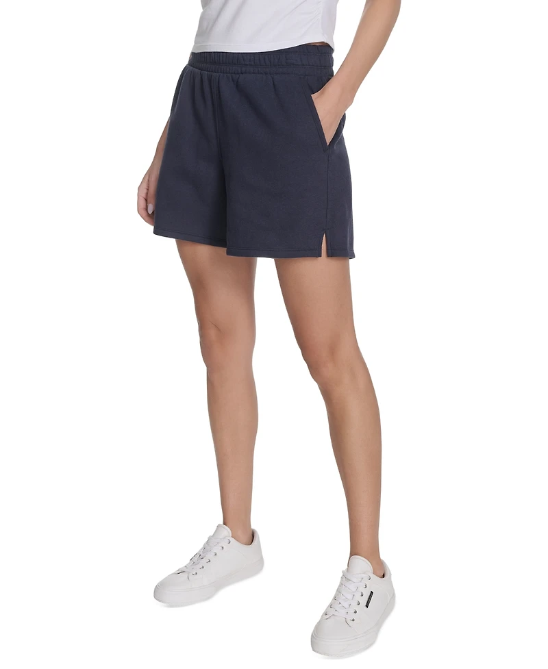 Calvin Klein Women's Smocked Waistband Midi Shorts