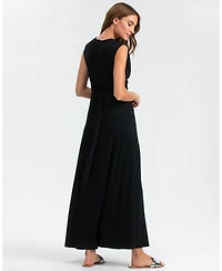 Pietro Brunelli Maternity Maternity Sleeveless Knot Detail V-Neck Nursing Papaver Dress