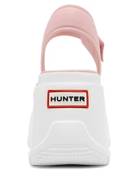 Hunter Women's Abel Square Toe Wedge Casual Sandals from Finish Line