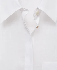 Mango Women's Regular Ramie Shirt