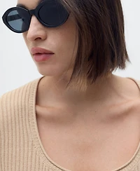 Mango Women's Linen-Blend Knitted Sweater