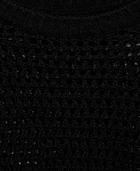 Mango Women's Short-Sleeved Openwork Knitted Sweater