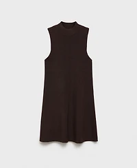 Mango Women's Perkins-Neck Knitted Dress