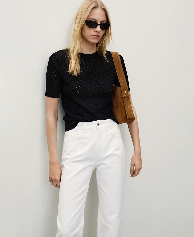 Mango Women's Matilda Medium-Rise Straight-Fit Jeans