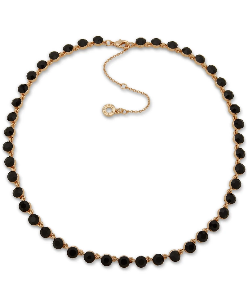 Anne Klein Gold-Tone Floating Color Stone Collar Necklace, 16" + 3" extender