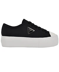 Guess Women's Joezi Triangle Logo Platform Lace-Up Sneakers