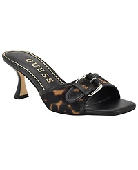 Guess Women's Dista Buckle Kitten Heel Sandals