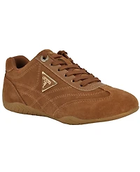 Guess Women's Gabiey Low Profile Suede Lace-Up Sneakers