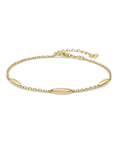 Devata Link Chain Bracelet in 14K Gold, 6.5 in adj to 7.5 in, approx. 2.5 grams.