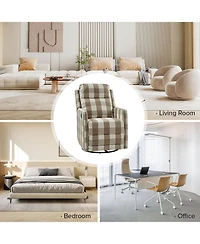 Coral Modern Ergonomic Swivel Rocker Manual Recliner