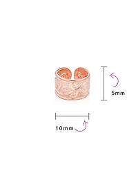 Bling Jewelry Set of 4 Boho Celtic Knot Triskele Ear Cuff Cartilage Earring Rose Gold Plated