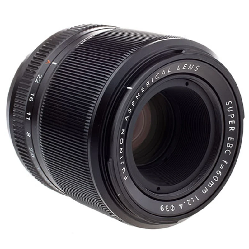 Fujifilm Xf 60mm f/2.4 R Macro Lens, Bundle with Bower 39mm Uv Filter, Flex Lens Shade, Lens Wrap, Cleaning Kit, Lens Cap Tether, Pc Software Kit