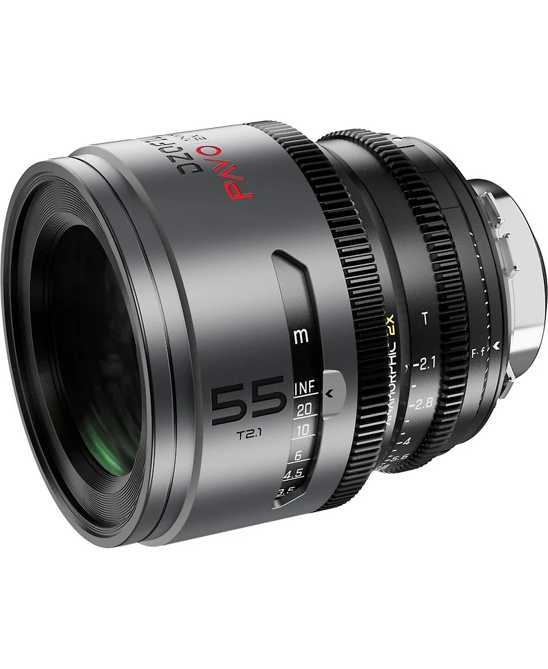 Dzofilm DZOFilm Pavo 55mm T2.1 2x Anamorphic Prime Lens for Pl/Ef Mount, Neutral Coating (Feet)