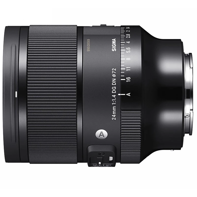 Sigma 24mm f/1.4 Dg Dn Art Lens for Sony E Bundle with Backpack, Strap, 72mm Filter Kit, Lens Cleaner, Cleaning Kit, Lens Cap Tether