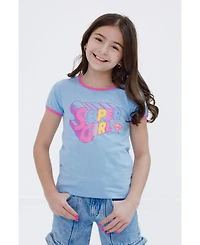 Justice League Girls Dc Comics Super Ringer T-Shirt
