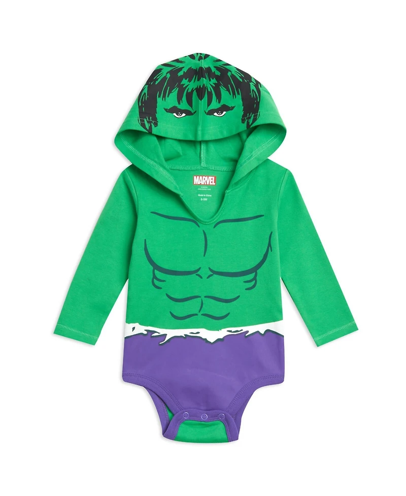 Avengers Baby Boys Hulk Captain America Spider-Man 3 Pack Cosplay Bodysuits