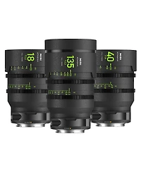 NiSi Athena Prime Cine Add-On 3-Lens Kit with 40mm T1.9, 18mm, 135mm T2.2 Lens, Includes Filter Holder, Canon Rf